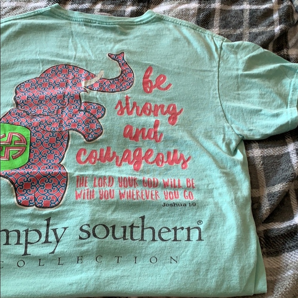Teal simply southern shirt